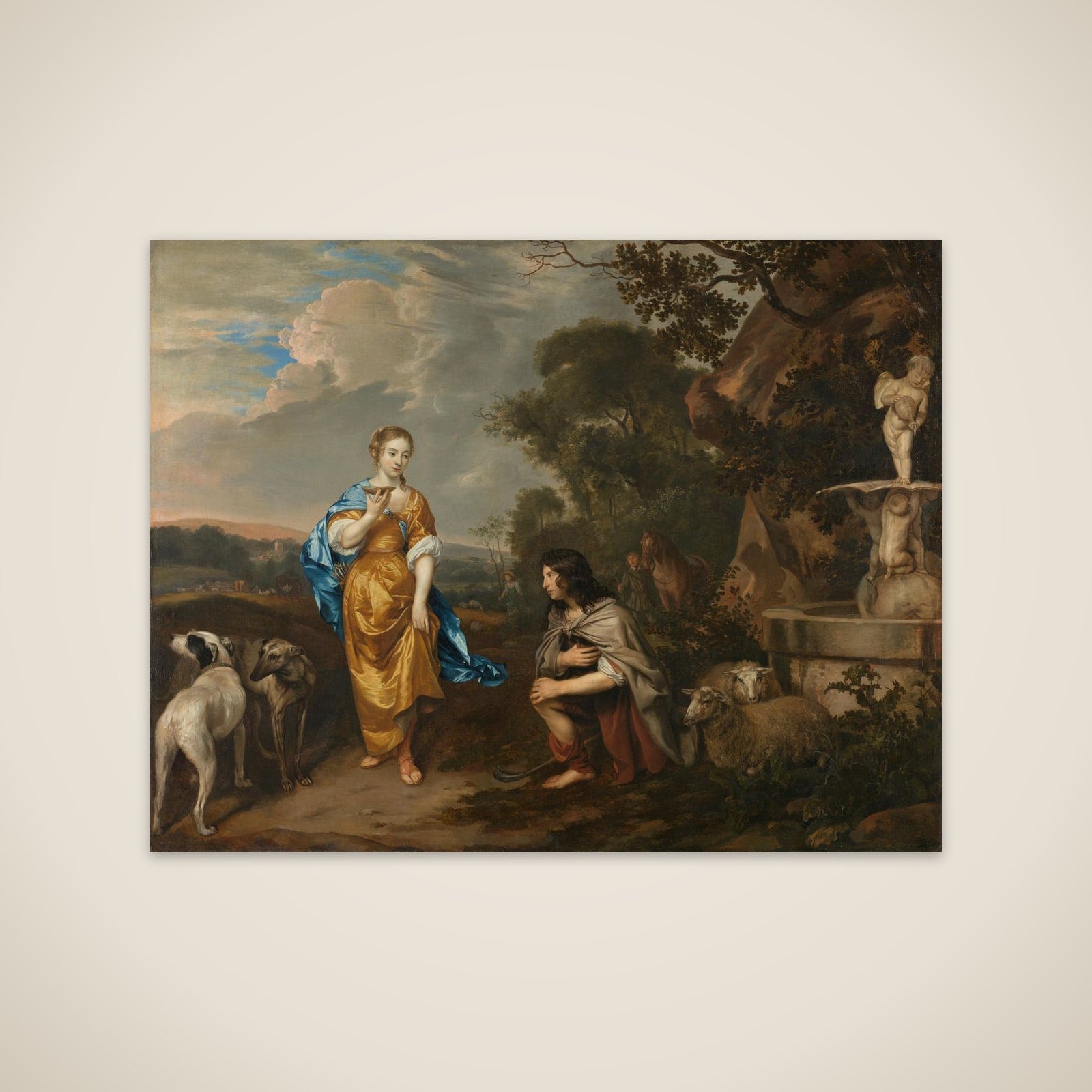 The Meeting of Granida and Daifilo unframed print