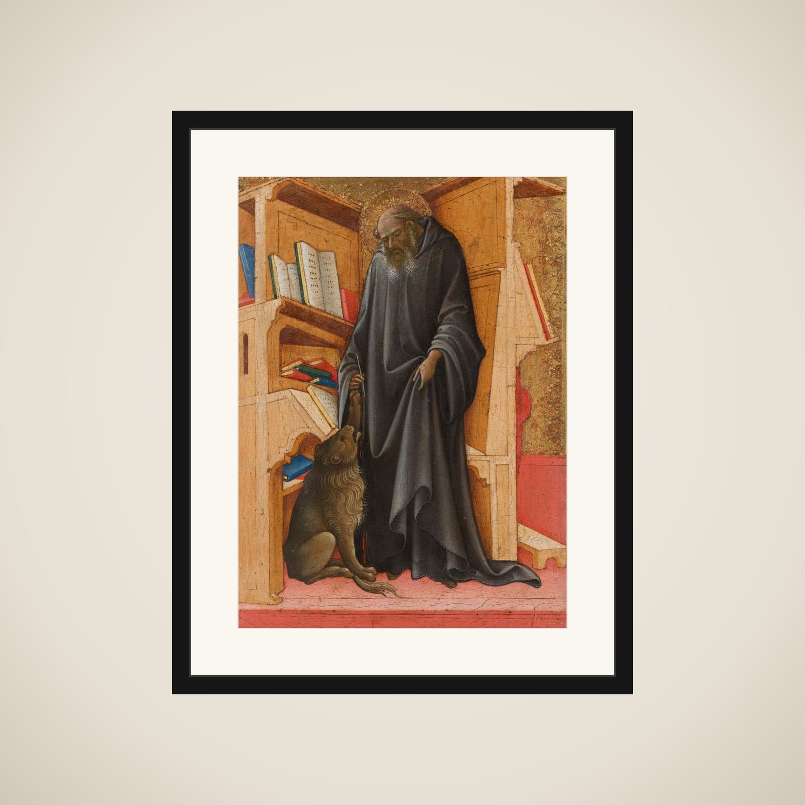 Saint Jerome in his Study framed