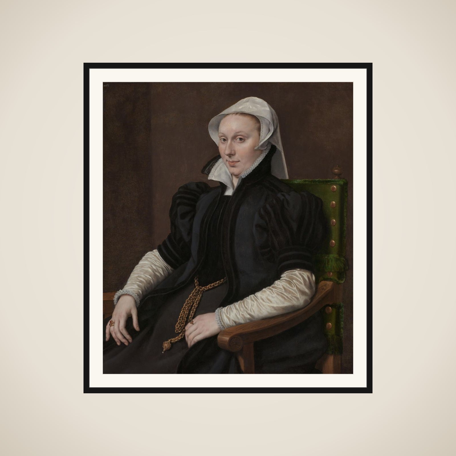 Portrait of Anne Fernely. Wife of Sir Thomas Gresham framed