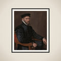Portrait of Sir Thomas Gresham (1519 - 1579) Merchant and financial agent of the English crown in the Netherlands, founder of the Royal Exchange and of Gresham college, London framed