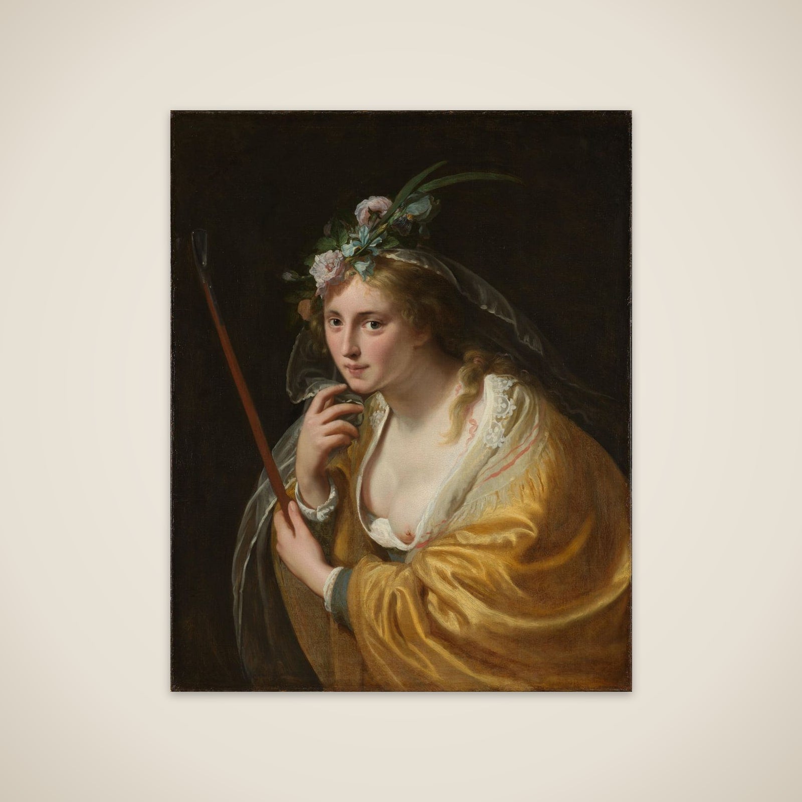 A Shepherdess, known as ‘The beautiful Shepherdess’ unframed print