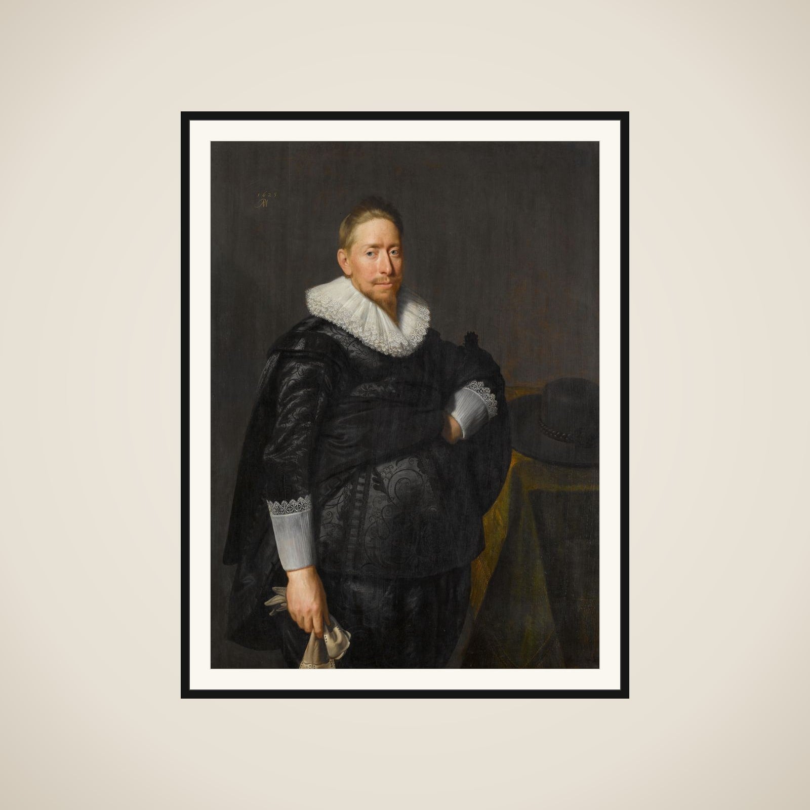 Portrait of a Man, possibly Reijnier Pauw (1591-1676) framed