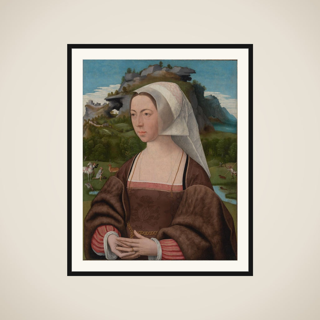 Portrait of a woman framed