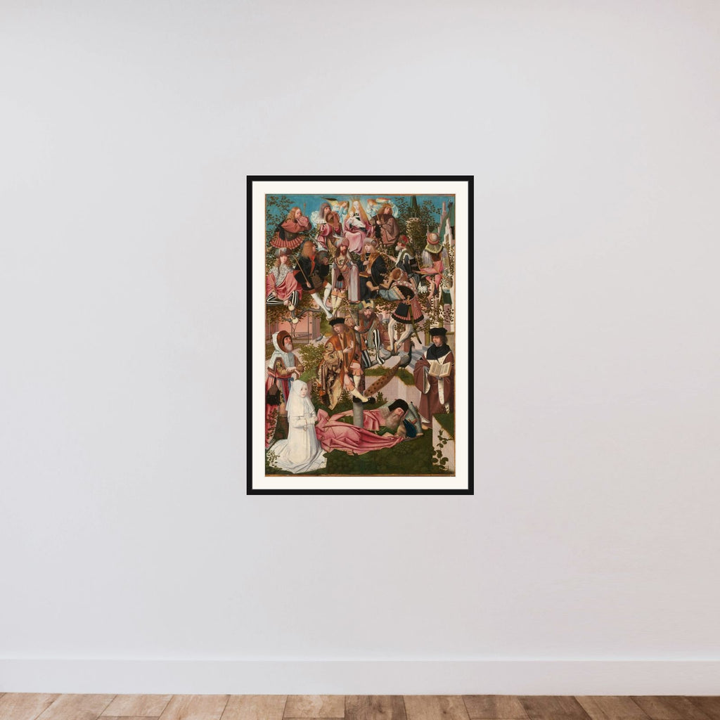 The Tree of Jesse framed — shown to scale