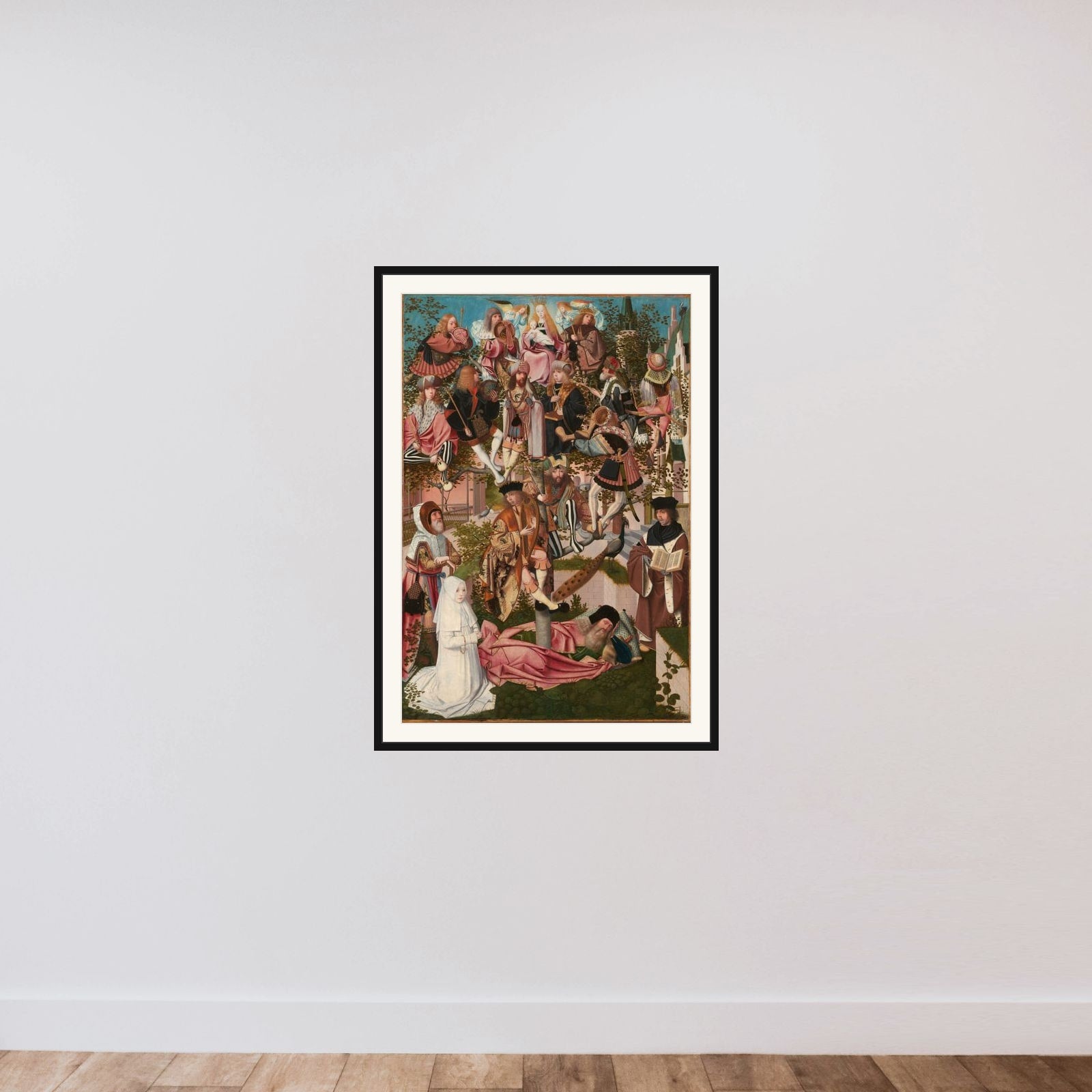 The Tree of Jesse framed — shown to scale