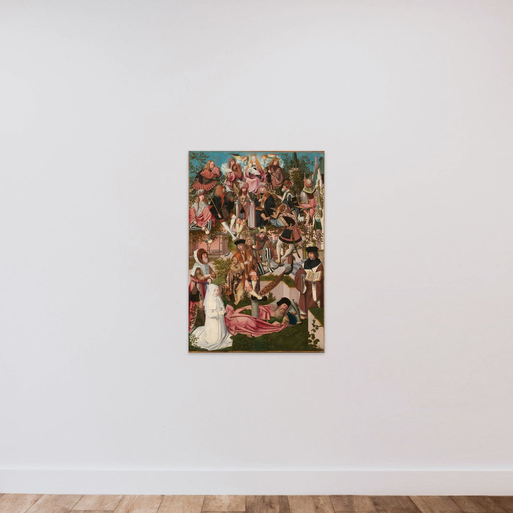 The Tree of Jesse unframed — shown to scale