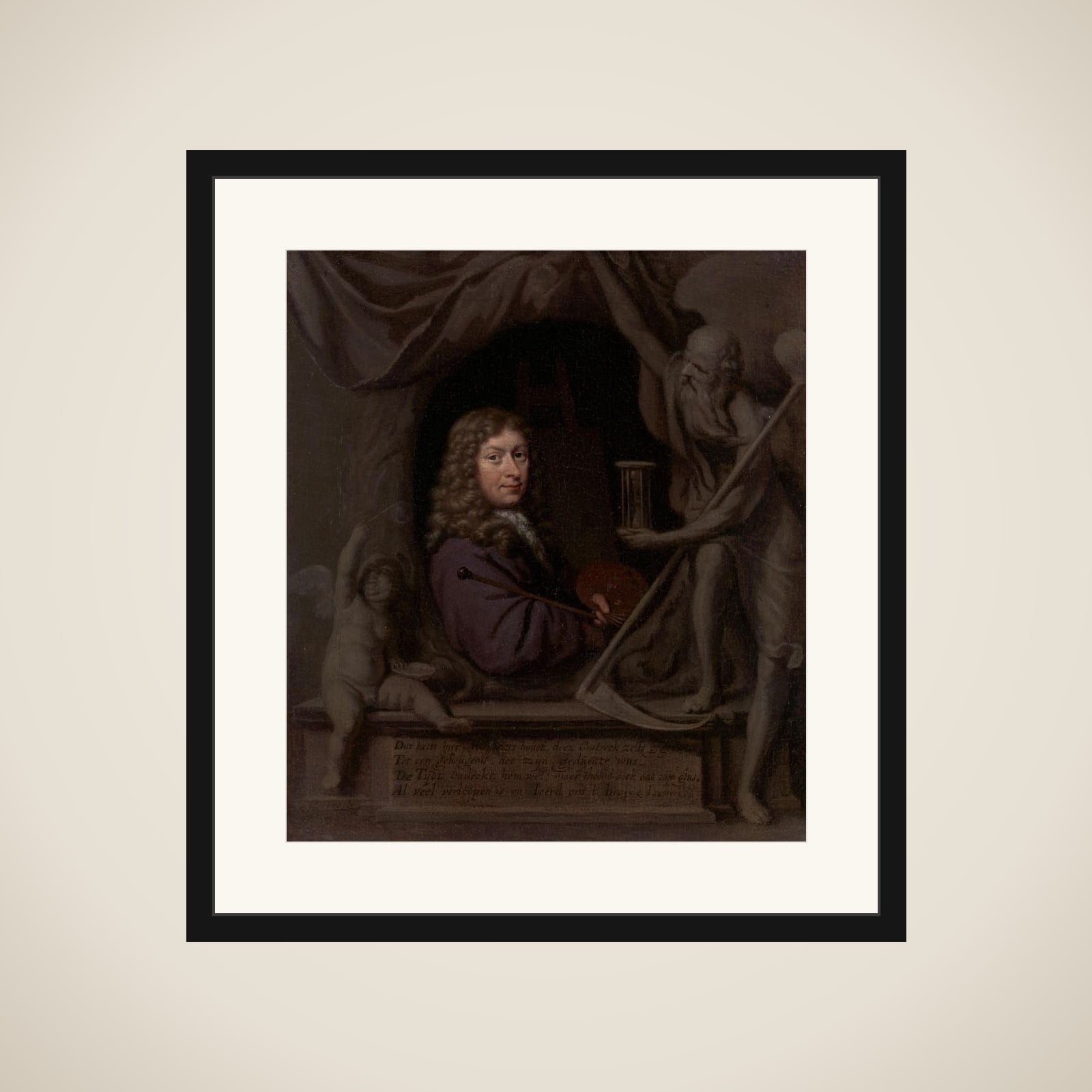Self-Portrait framed