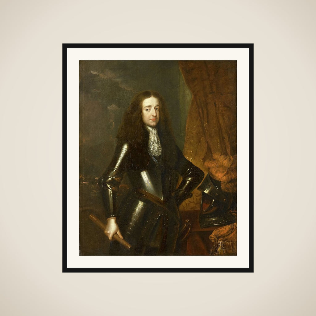 Portrait of Willem III (1650-1702), Prince of Orange and since 1689, King of England framed