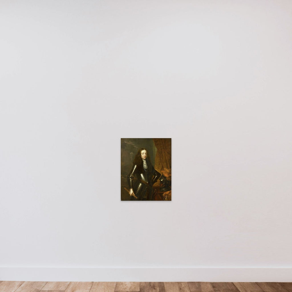 Portrait of Willem III (1650-1702), Prince of Orange and since 1689, King of England unframed — shown to scale