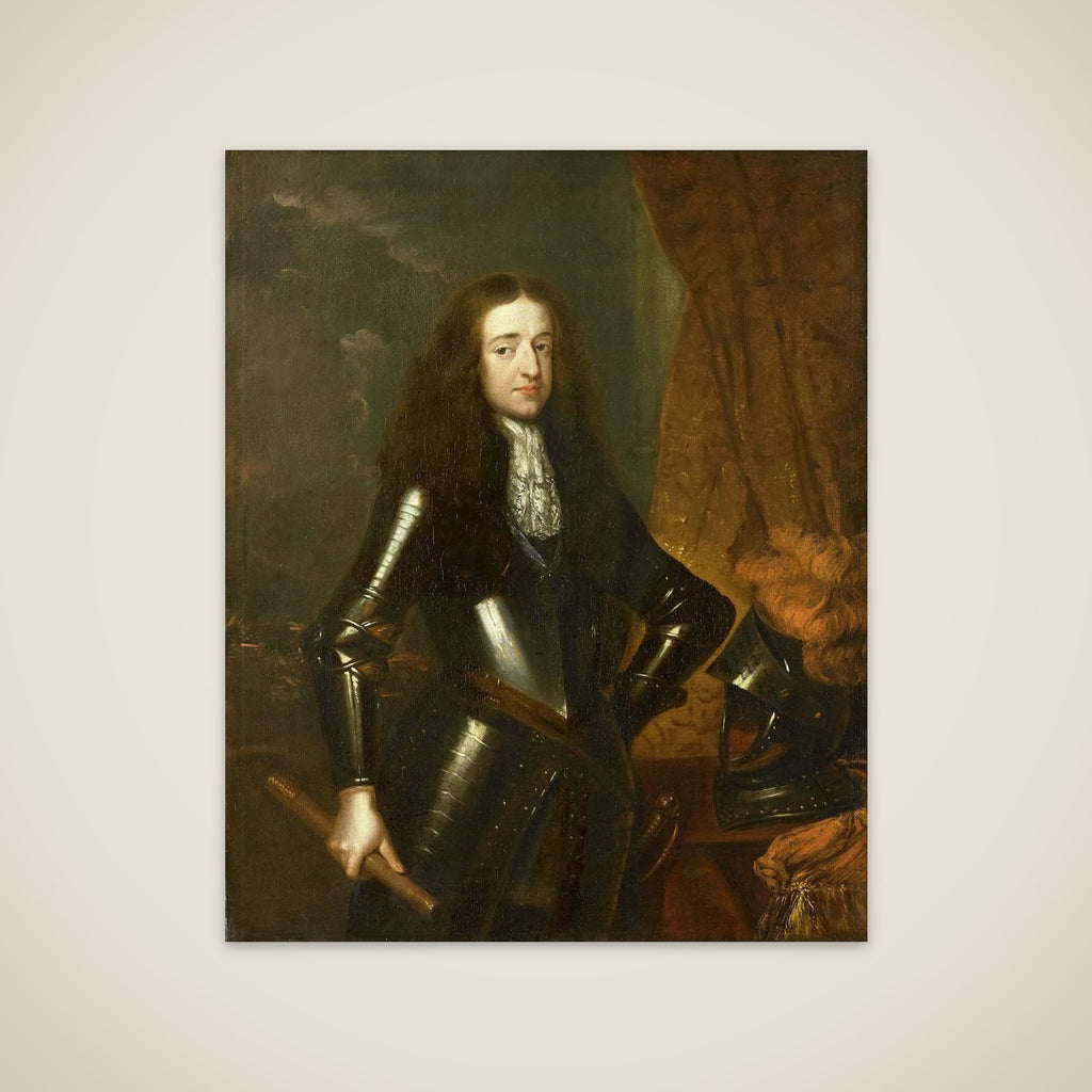 Portrait of Willem III (1650-1702), Prince of Orange and since 1689, King of England unframed print