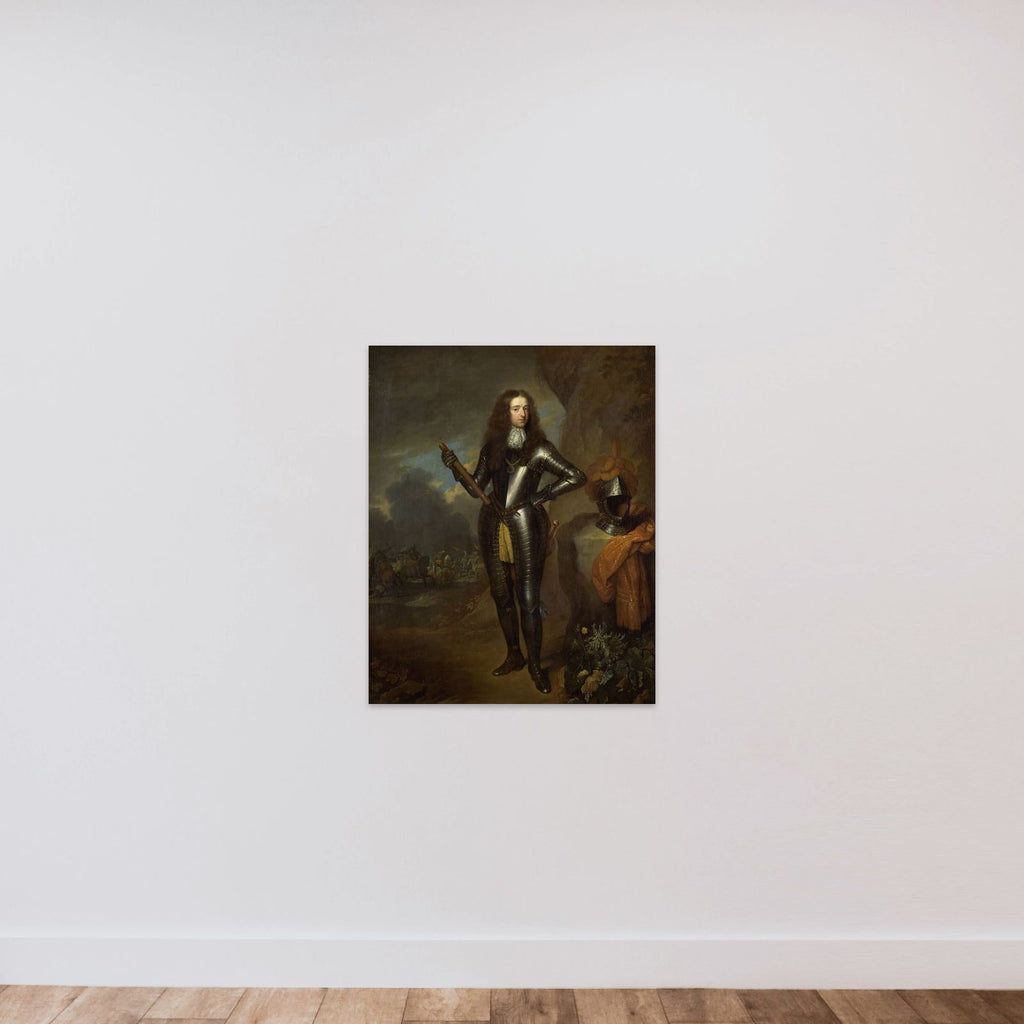 William III (1650-1702), Prince of Orange and since 1689, King of England unframed — shown to scale
