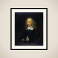 Portrait of Constantijn Huygens (1596-1687), lord of Zuylichem, secretary of Frederik Hendrick, Willem II and Willem III, and poet framed
