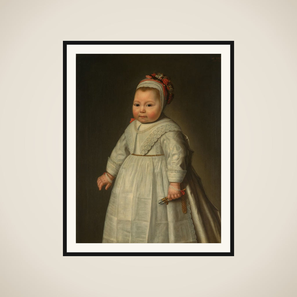 Portrait of Jacoba Bontemantel (1643-?) framed