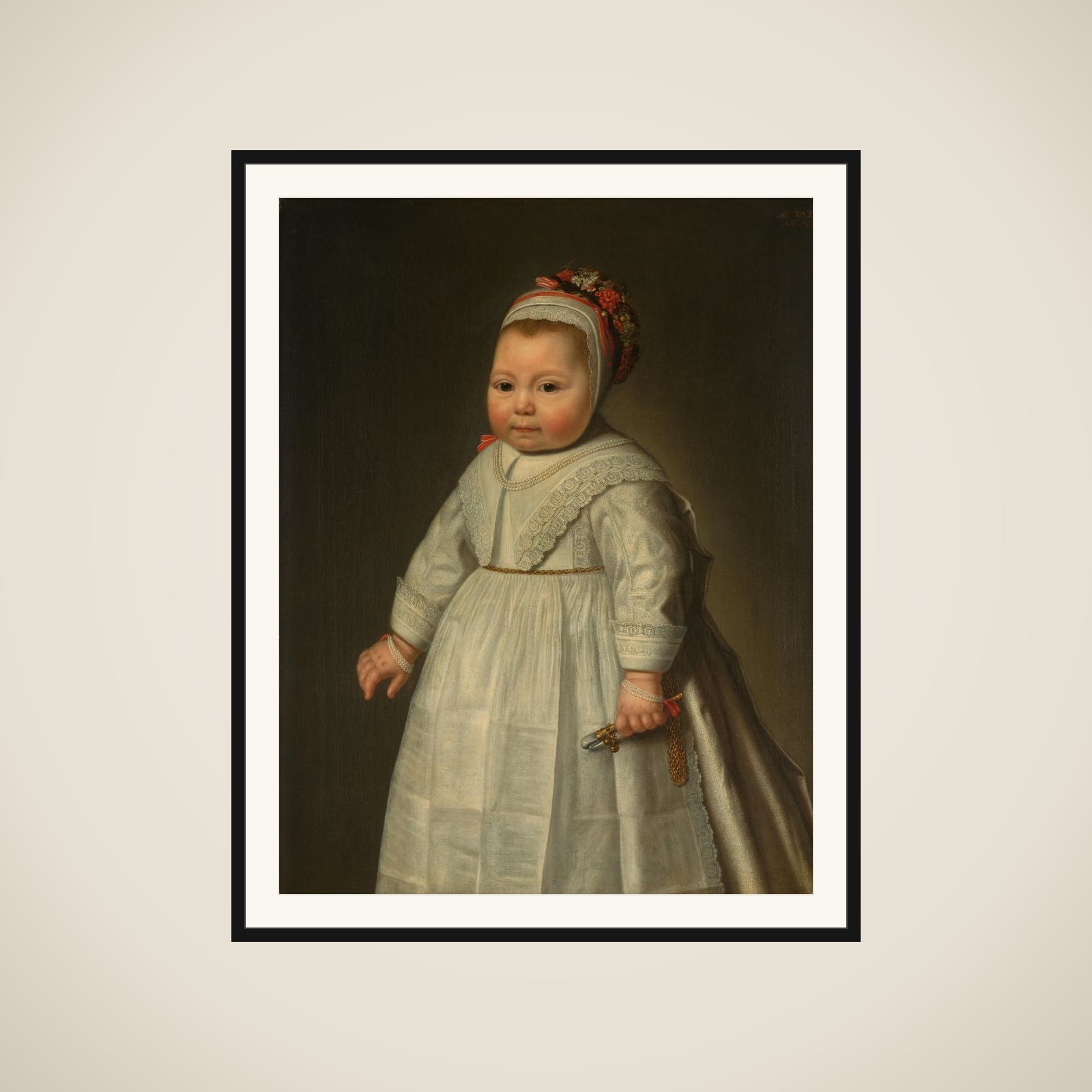 Portrait of Jacoba Bontemantel (1643-?) framed