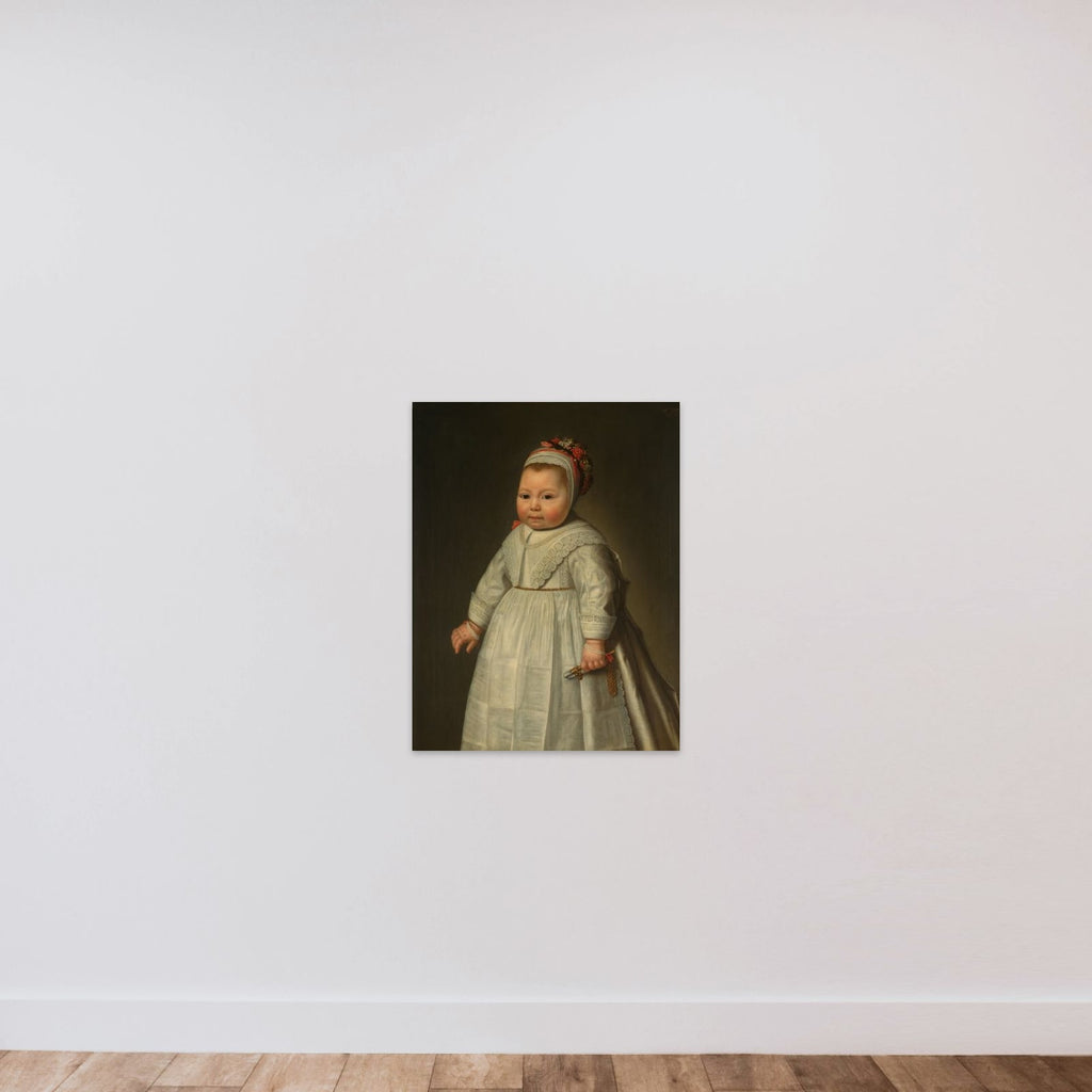 Portrait of Jacoba Bontemantel (1643-?) unframed — shown to scale