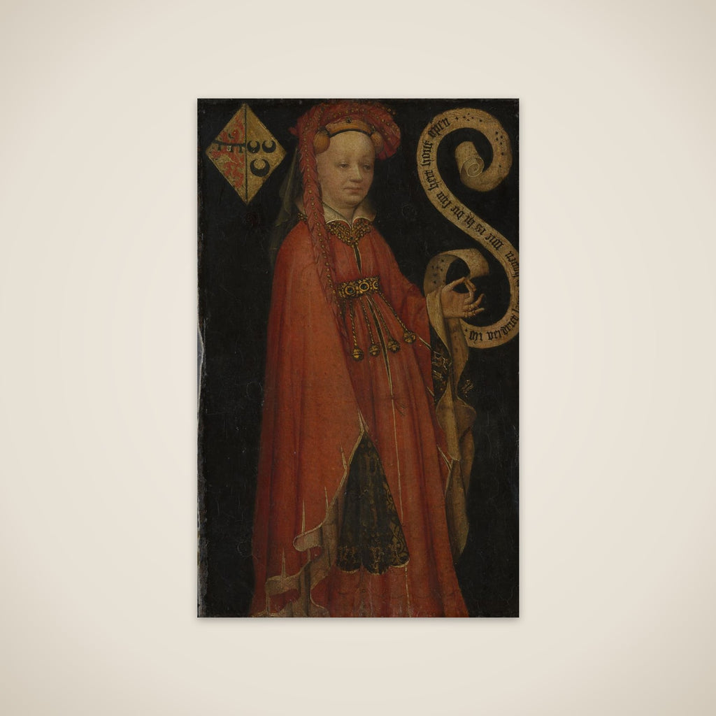 Portrait of Lysbeth van Duvenvoirde (?-1472) unframed print