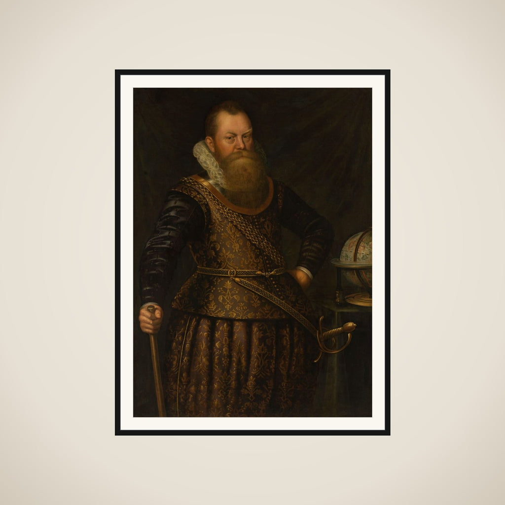 Portrait of Frederik Houtman (1571-1627) framed
