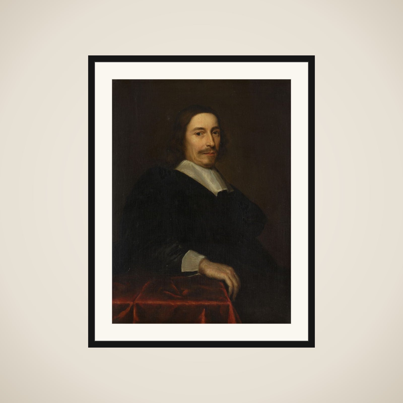 Portret van Jacob de Witt (1589-1674) framed