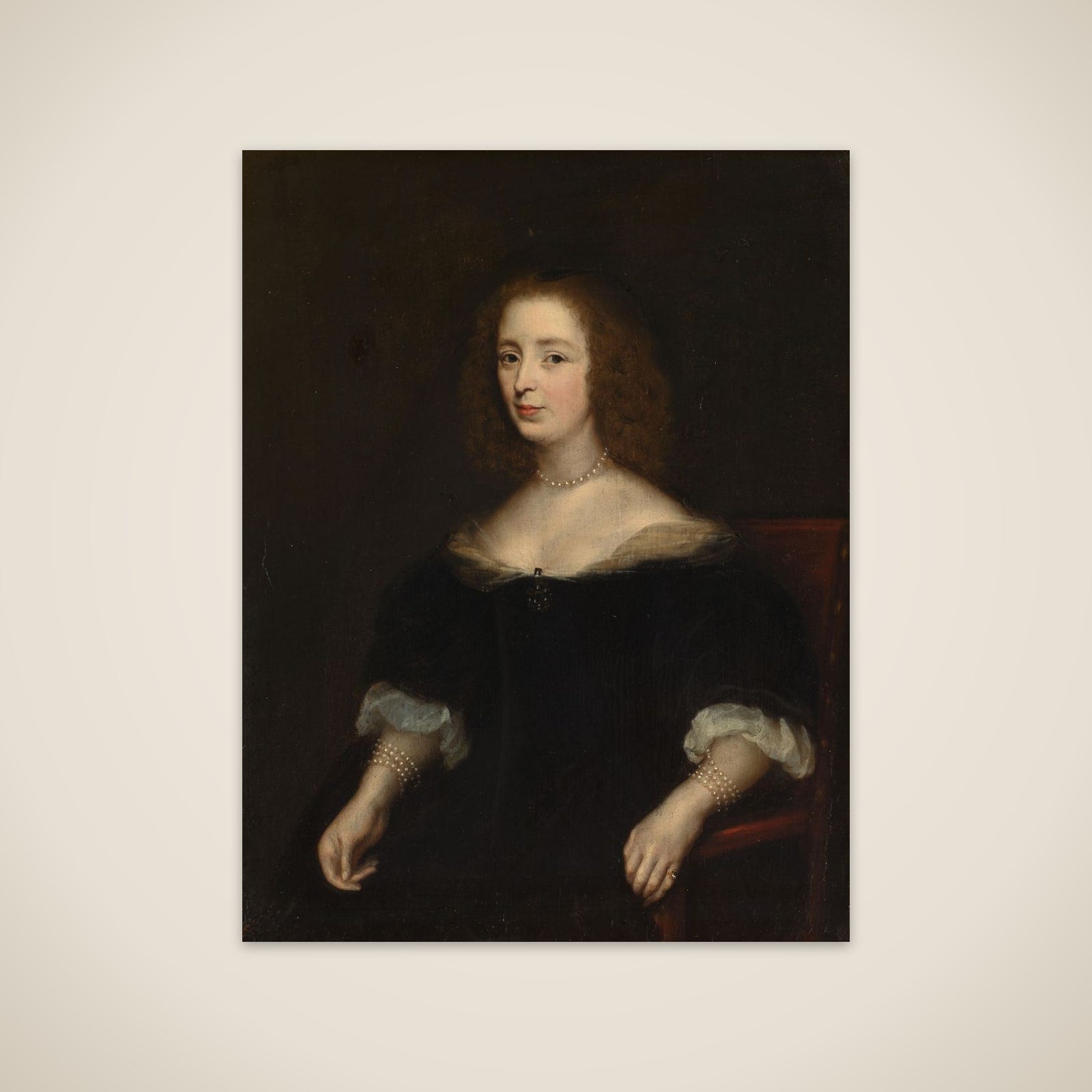 Portrait of Anna van den Corput (1599-1645). Wife of Jacob de Witt unframed print
