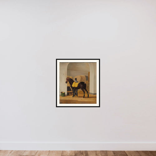 Adriaan van der Hoop’s Trotter ‘De Rot’ at the Coach House framed — shown to scale