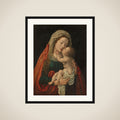 The Virgin and Child framed