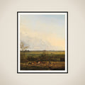 Distant View of the Meadows at ’s-Graveland framed