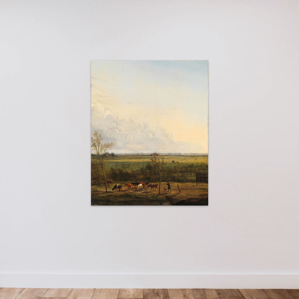 Distant View of the Meadows at ’s-Graveland unframed — shown to scale