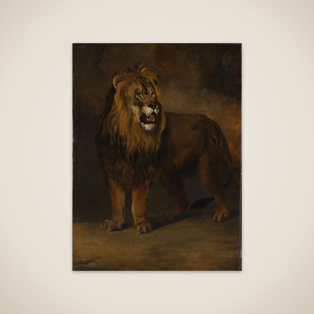 A Lion from the Menagerie of King Louis Napoleon, 1808 unframed print