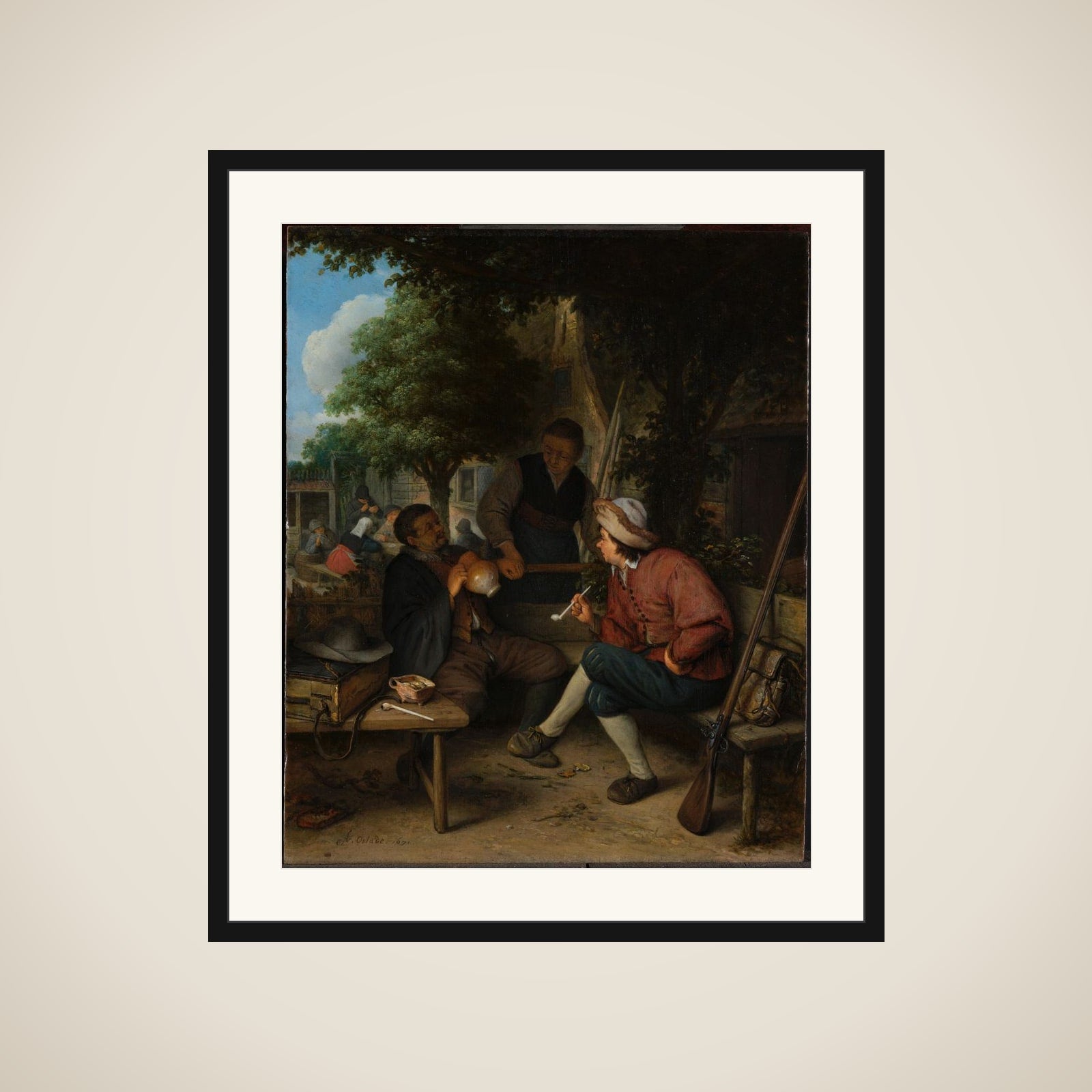Travellers at Rest framed
