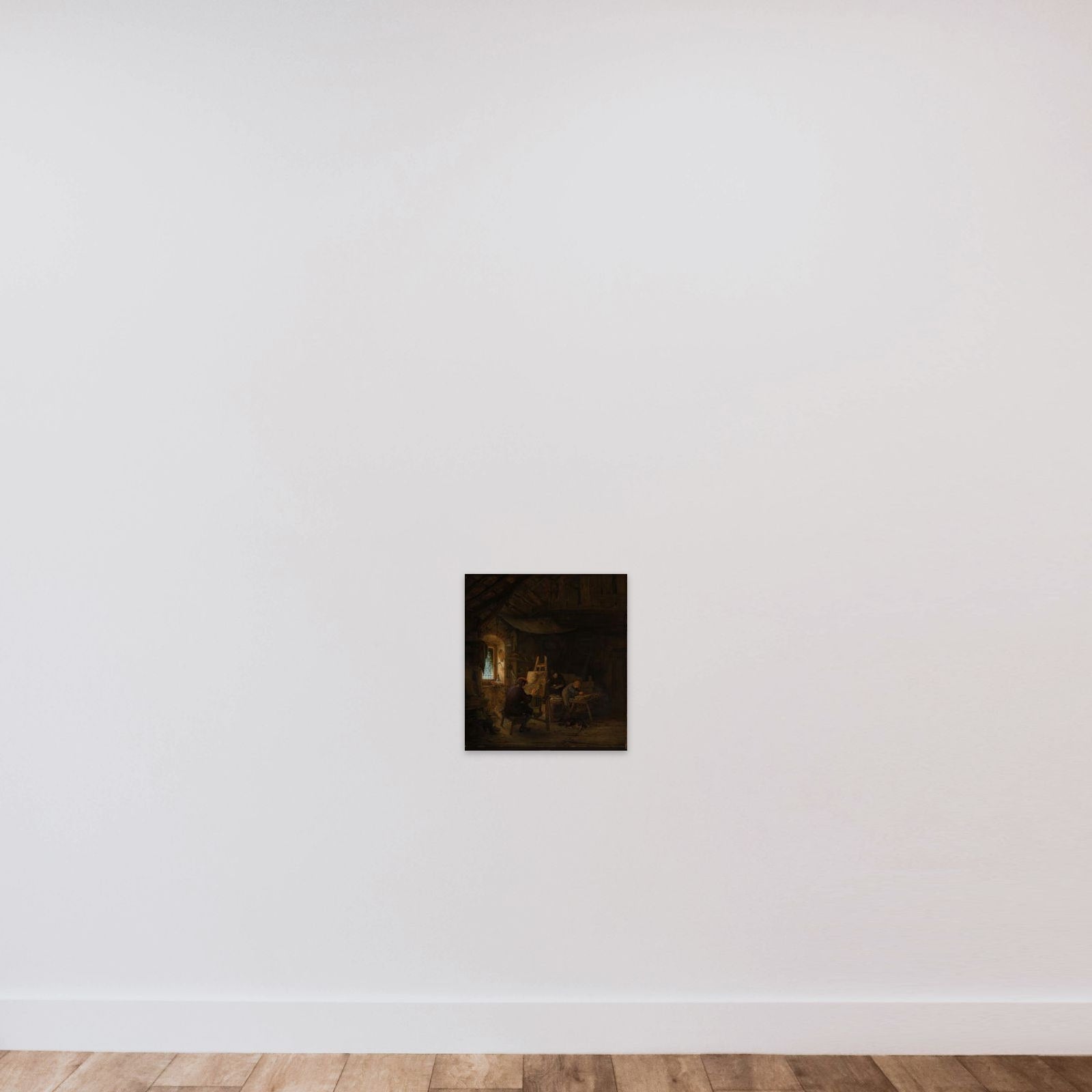 The Painter’s Studio unframed — shown to scale