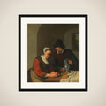 A Couple in an Interior framed