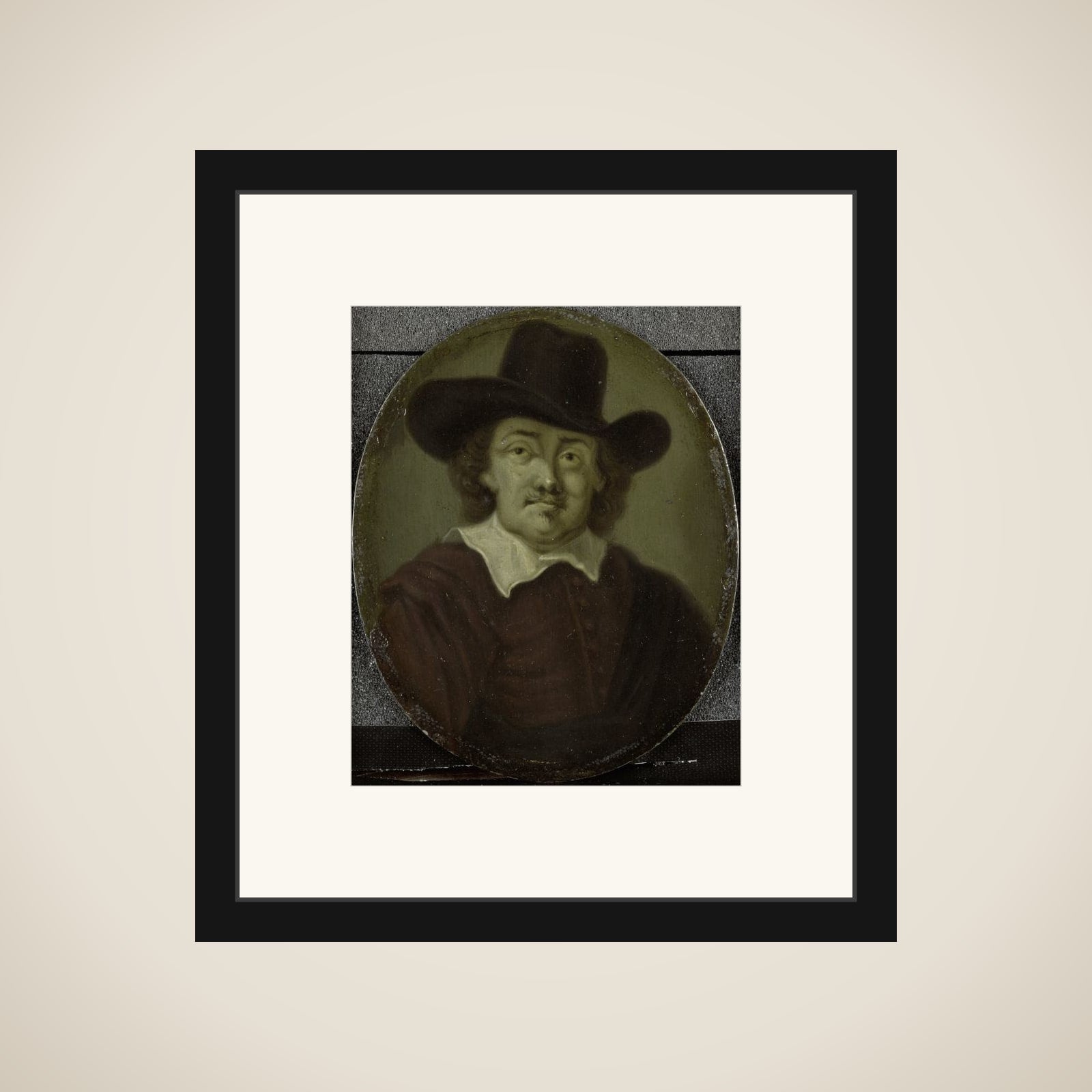 Portrait of Jeremias de Decker, Poet in Amsterdam framed
