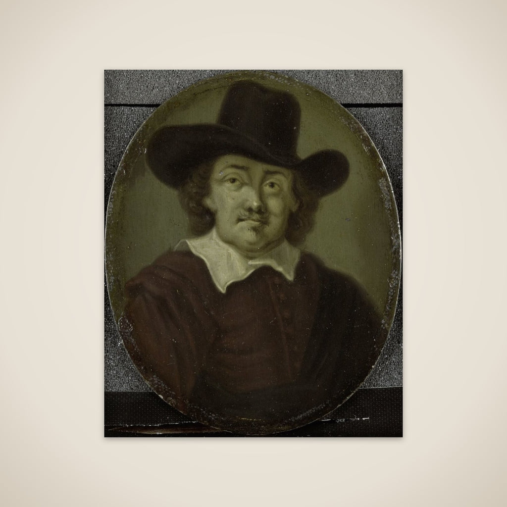 Portrait of Jeremias de Decker, Poet in Amsterdam unframed print