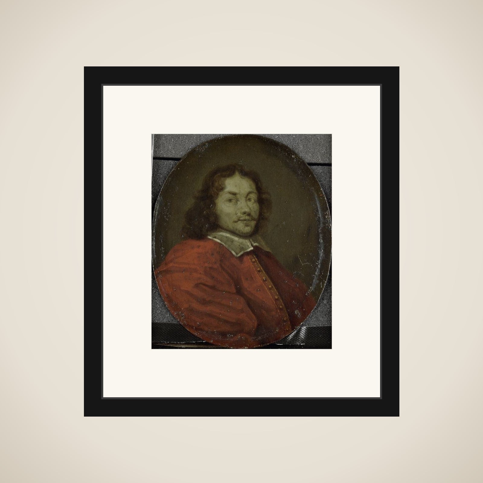 Portrait of Matthijs Gansneb, called Tengnagel, Poet in Amsterdam framed