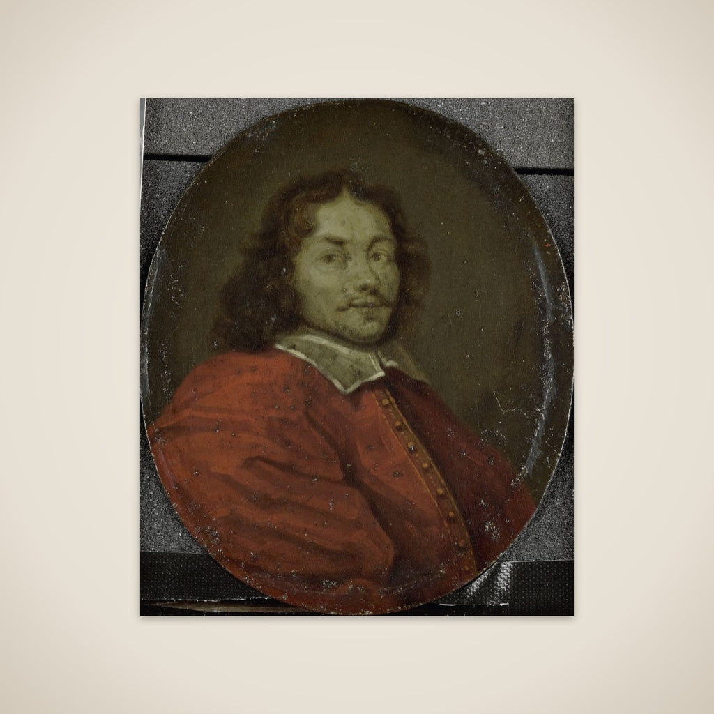 Portrait of Matthijs Gansneb, called Tengnagel, Poet in Amsterdam unframed print