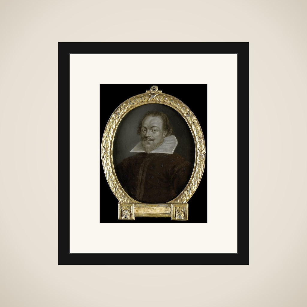 Portrait of Florentius Schoonhoven, Poet in Latin, Burgomaster of Gouda framed