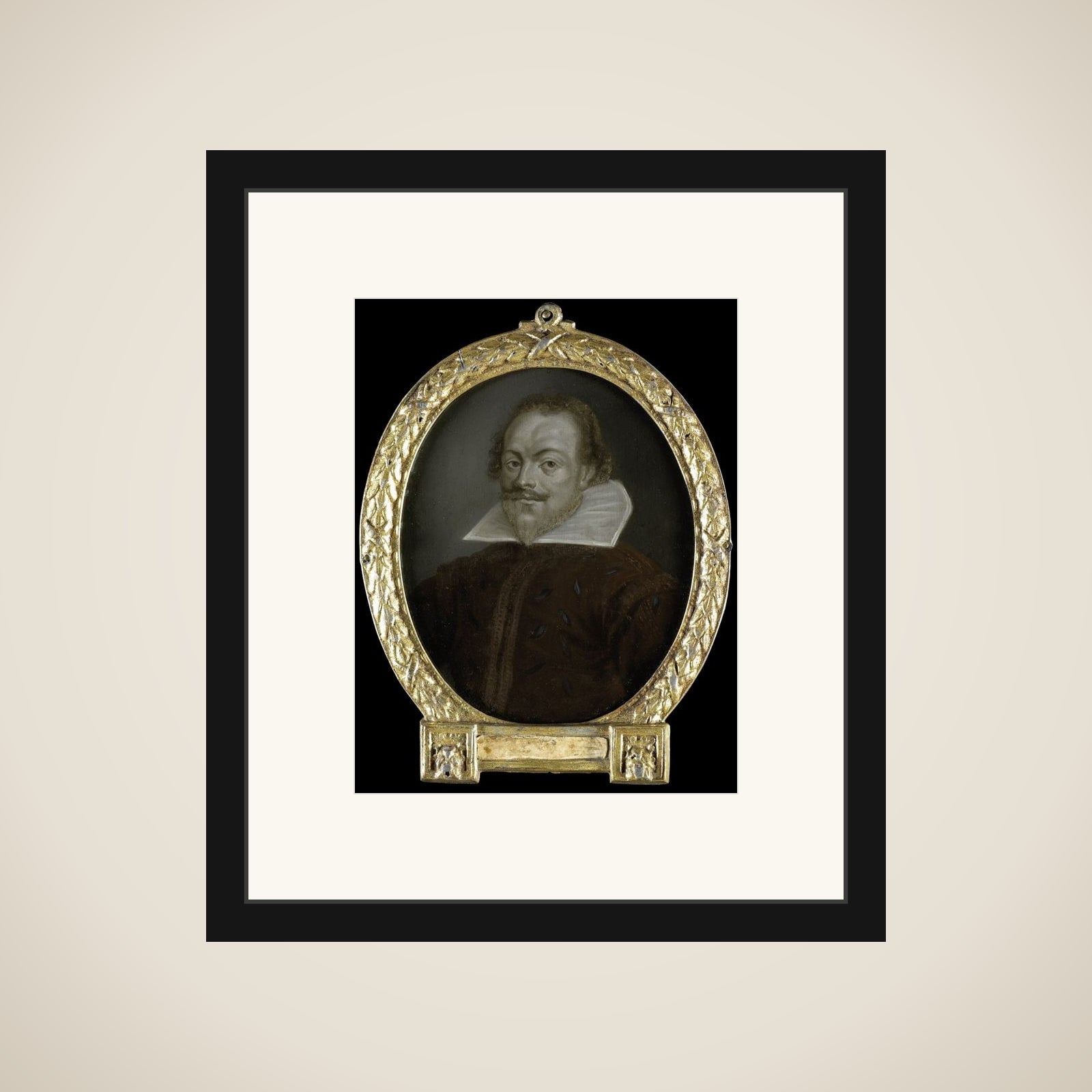 Portrait of Florentius Schoonhoven, Poet in Latin, Burgomaster of Gouda framed