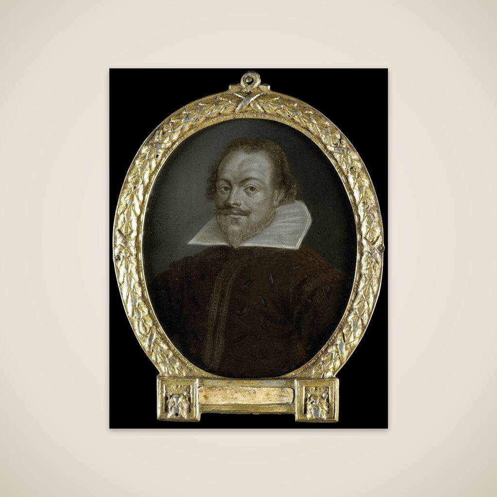 Portrait of Florentius Schoonhoven, Poet in Latin, Burgomaster of Gouda unframed print