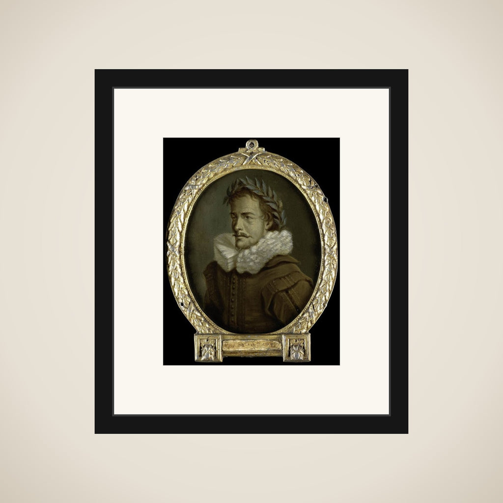 Portrait of Jan Janszoon Starter, Poet in Leeuwarden and Amsterdam framed