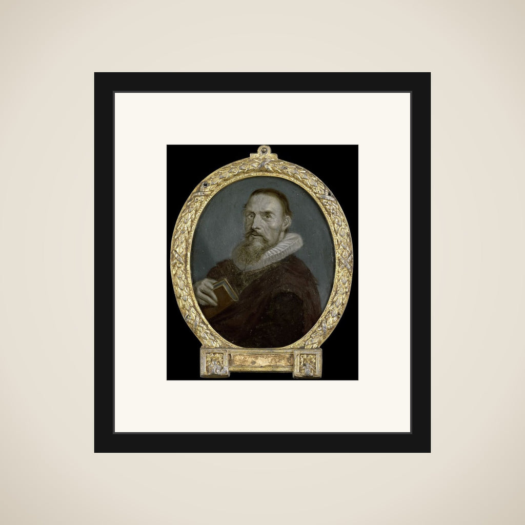 Portrait of Samuel Ampzing, Clergyman and Poet in Haarlem framed