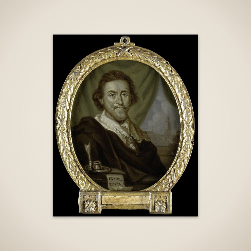 Portrait of Adriaen Pietersz van de Venne, Painter and Poet unframed print