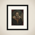 Portrait of Dominicus Baudius (1561-1613). Hoogleraar in de welsprekendheid, de geschiedenis en de rechten te Leiden framed