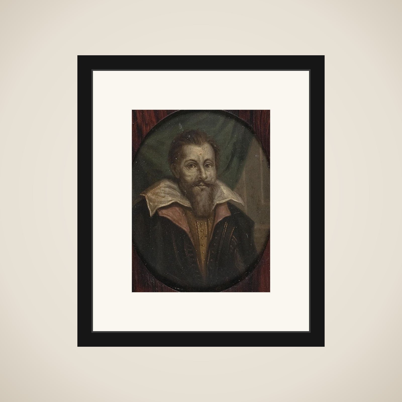 Portrait of Dominicus Baudius (1561-1613). Hoogleraar in de welsprekendheid, de geschiedenis en de rechten te Leiden framed