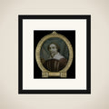 Portrait of Petrus Baard, Physician and Poet from Leeuwarden framed