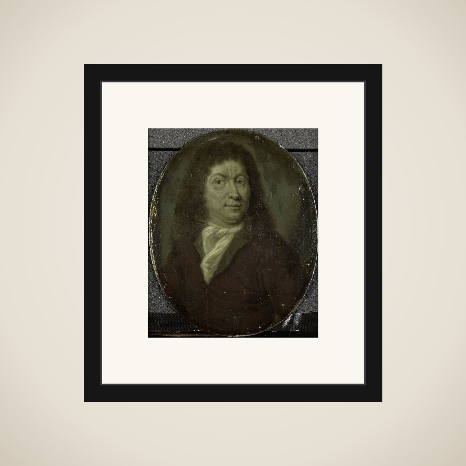 Portrait of Andries Pels, Dramatic Poet in Amsterdam framed