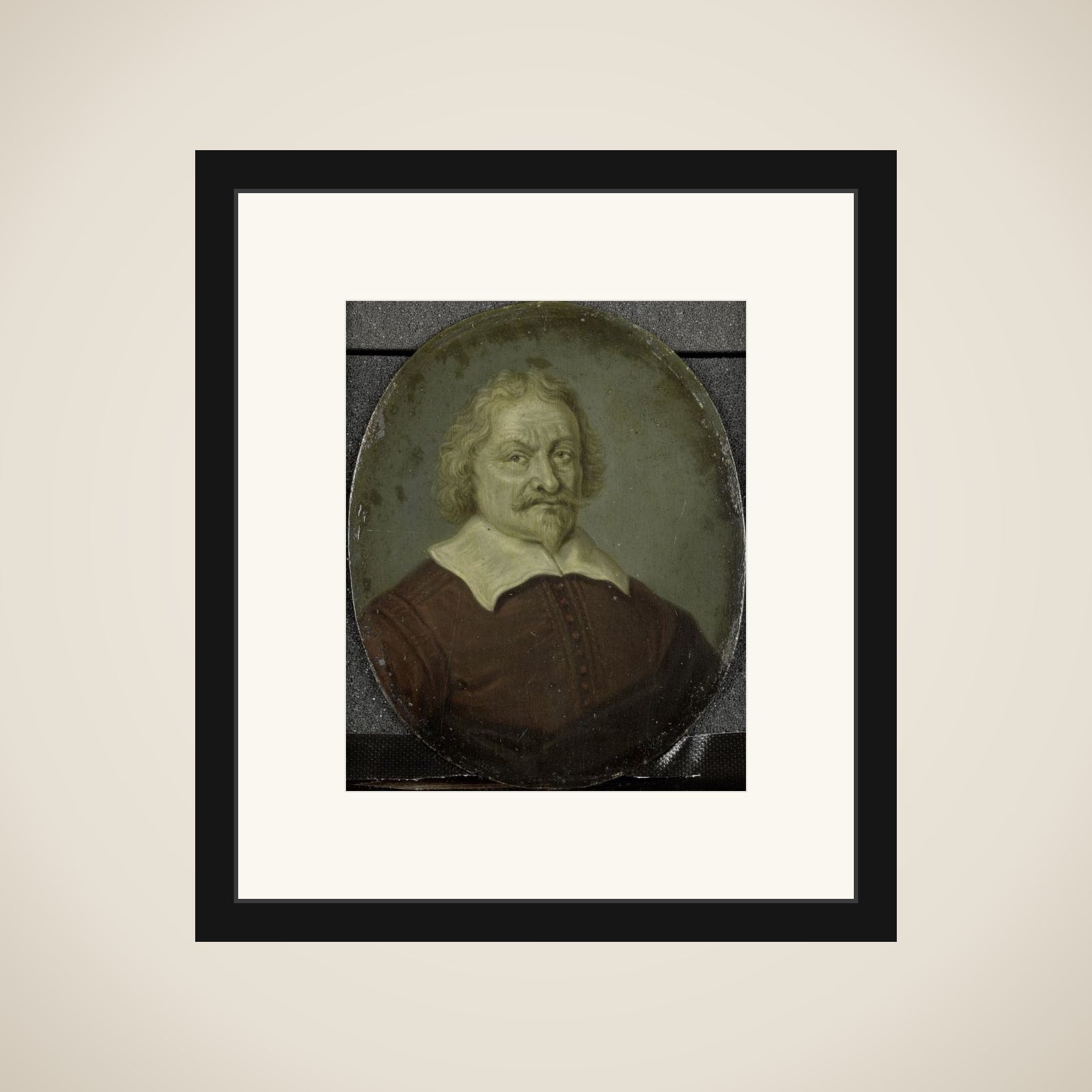 Portrait of David or Daniel Lingelbach I, Founder of the  Nieuwe Doolhof (New Labyringh), Amsterdam framed