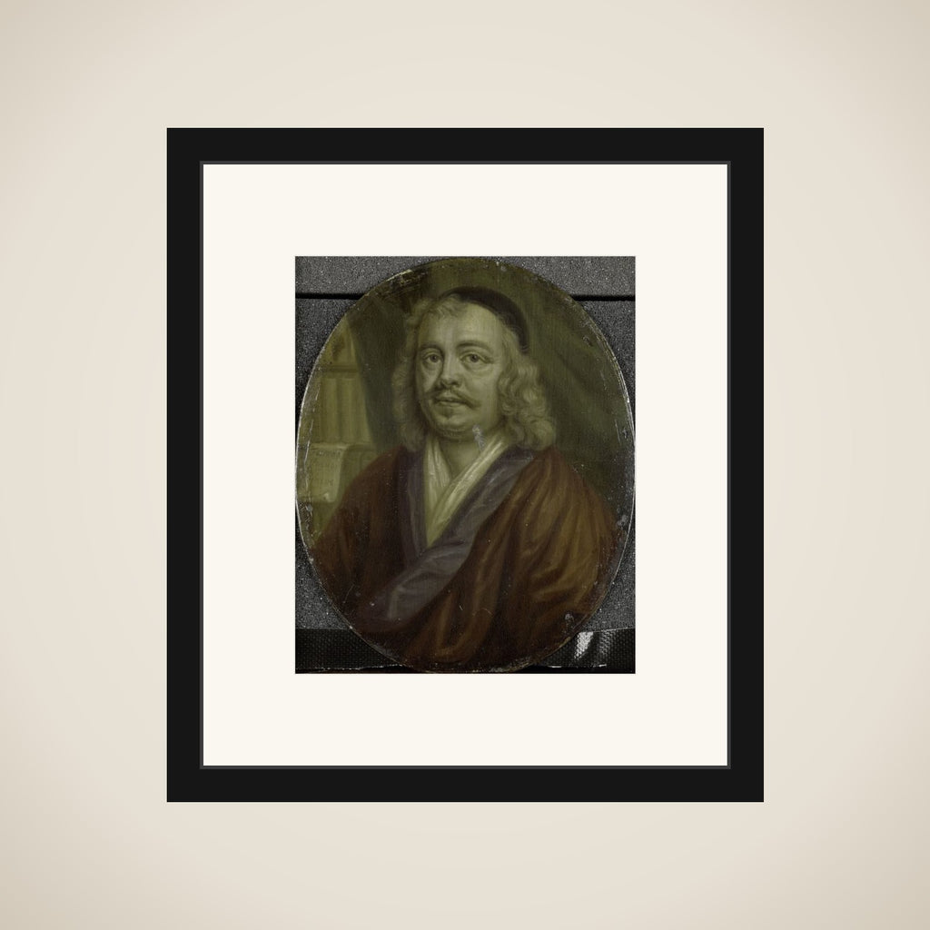 Portrait of Jacob Heiblocq, Rector of the Latin School in Amsterdam framed