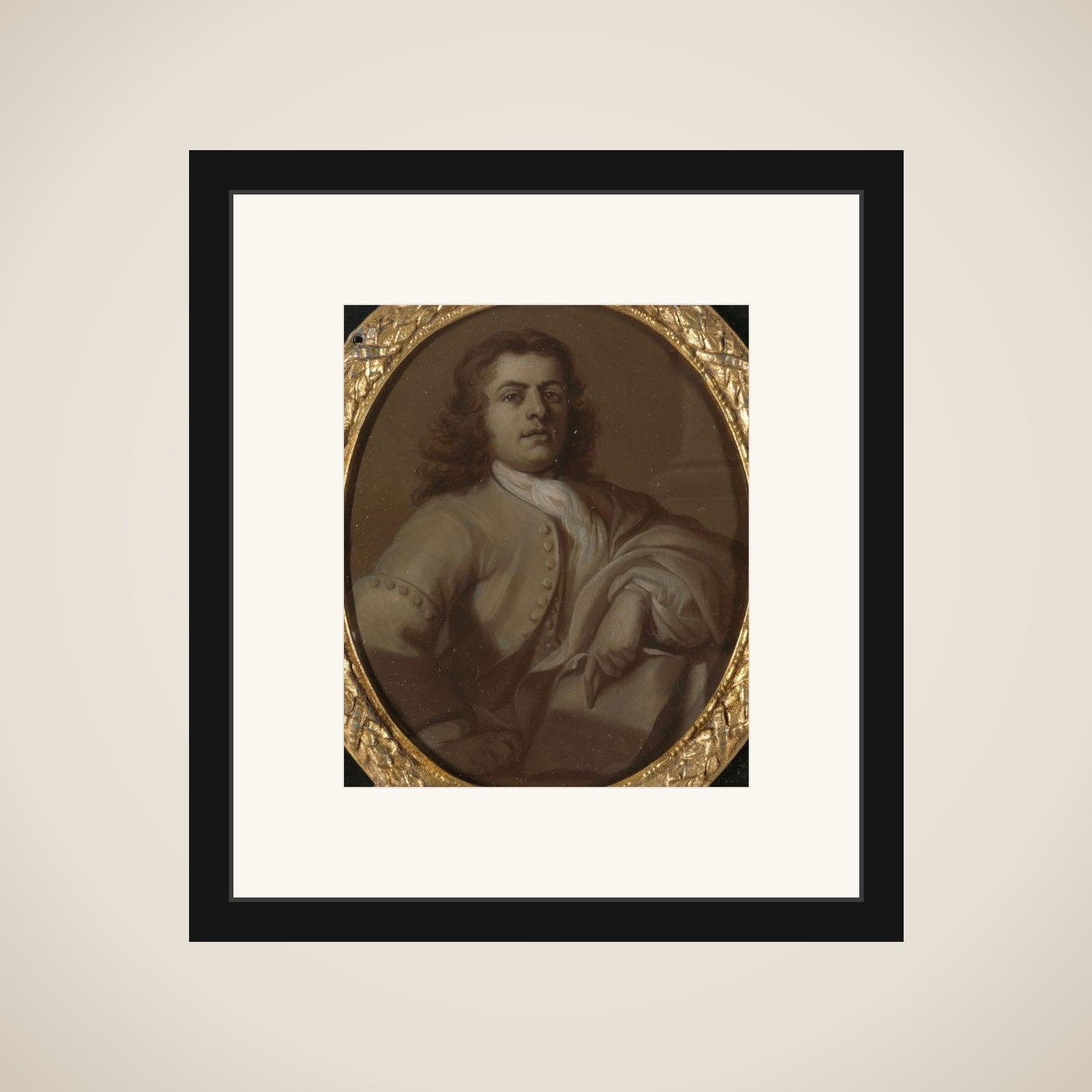 Portrait of Adriaan van der Vliet (1707-77), Poet in Rotterdam framed