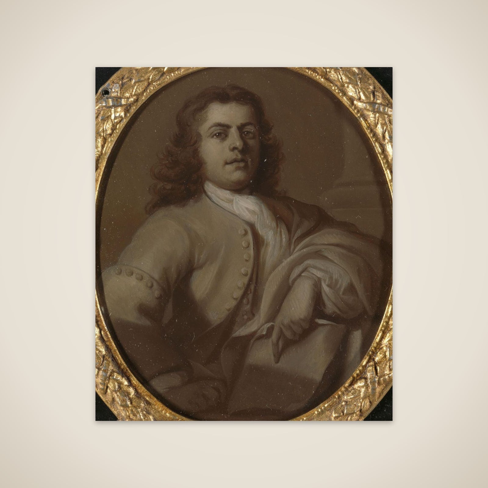 Portrait of Adriaan van der Vliet (1707-77), Poet in Rotterdam unframed print