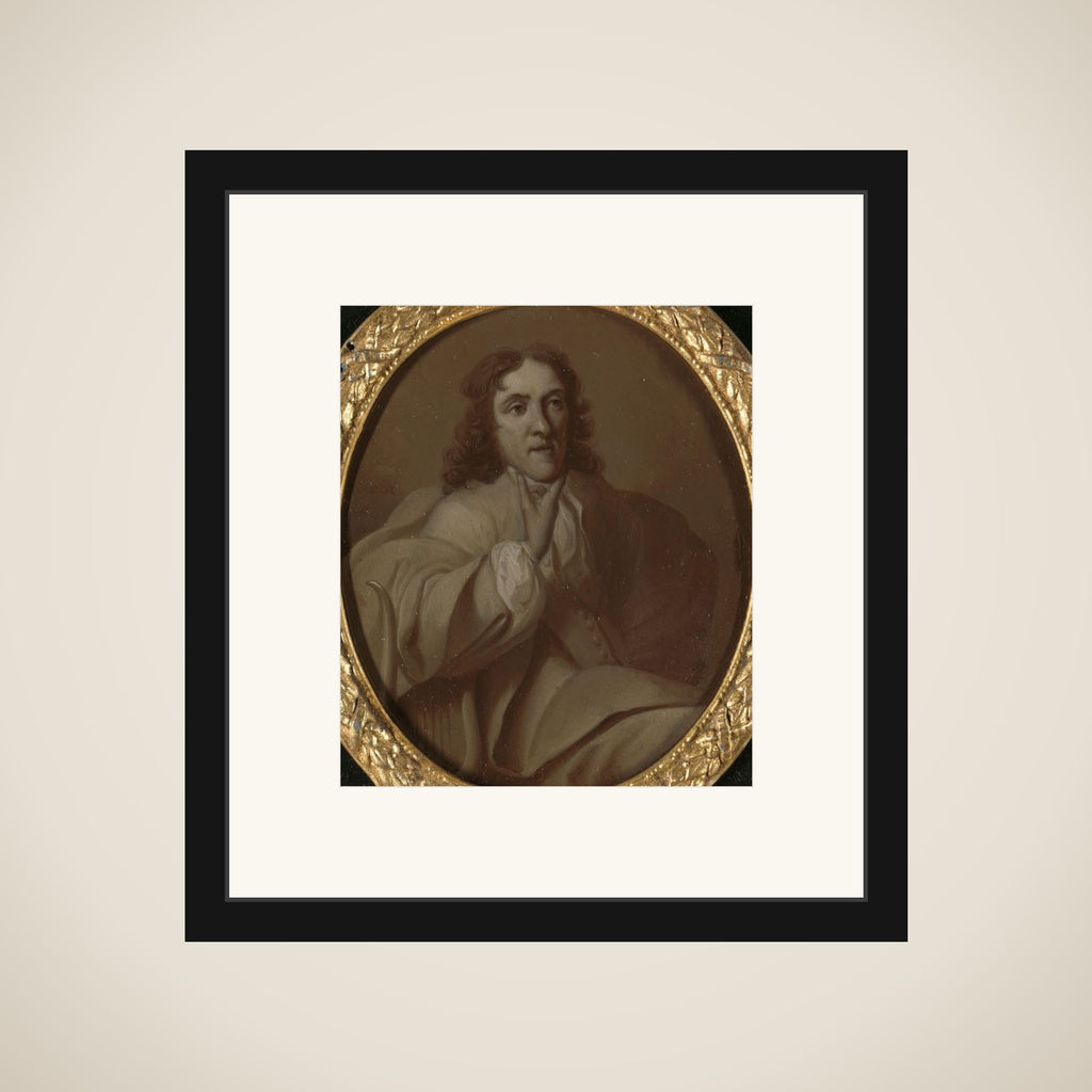 Portrait of Frans de Haes, Poet and Linguist in Rotterdam framed